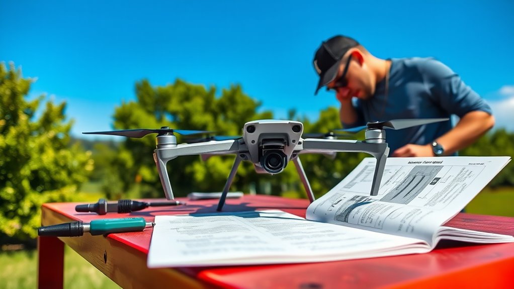 perform regular drone maintenance