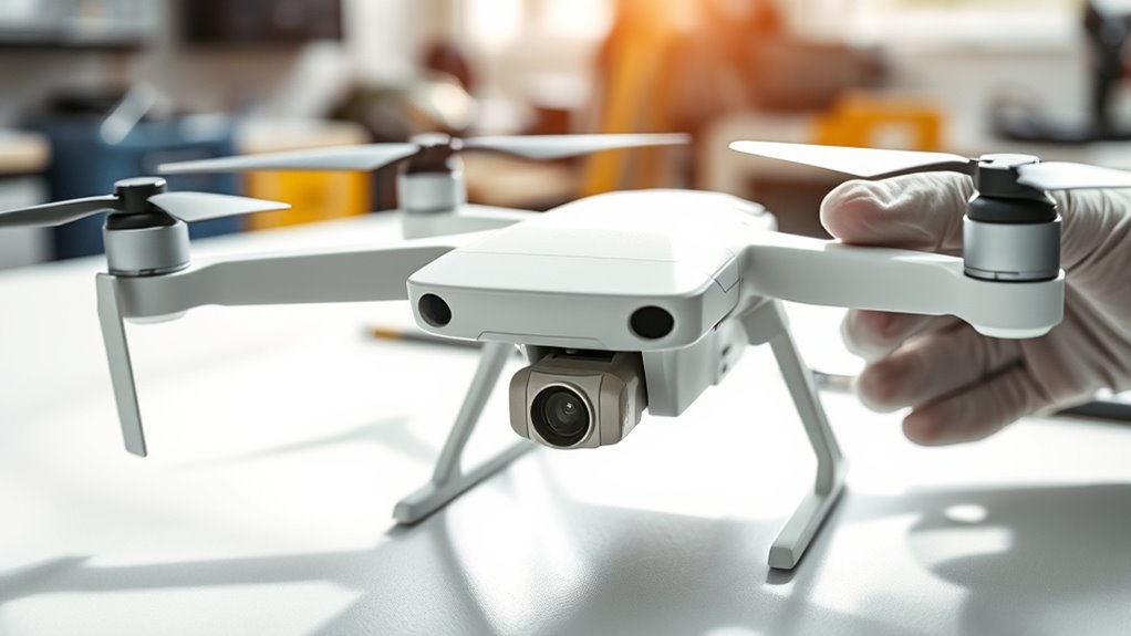 perform thorough drone inspection