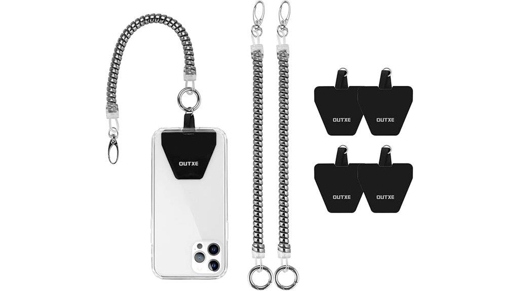 phone lanyard with patches