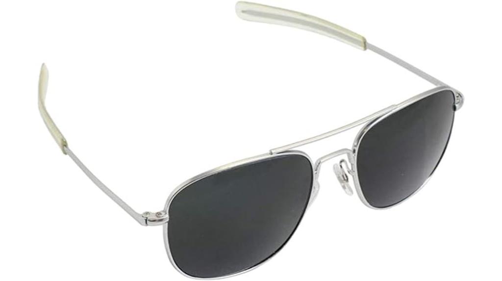 polarized gray aviator sunglasses