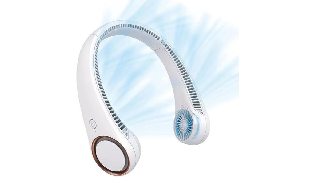 portable rechargeable neck fan