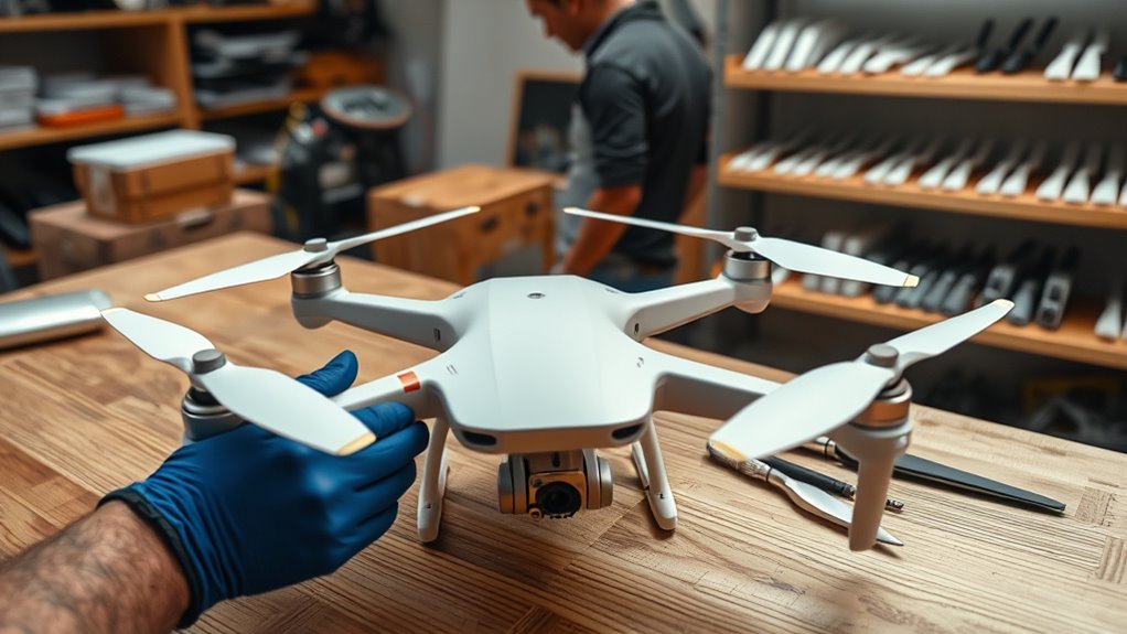 post flight drone care