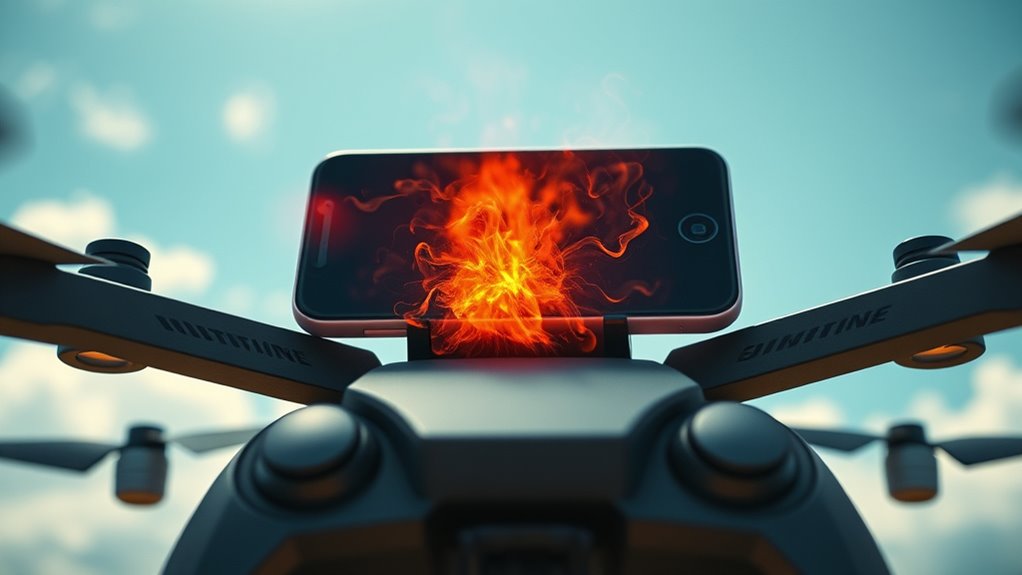 prevent phone overheating during flights