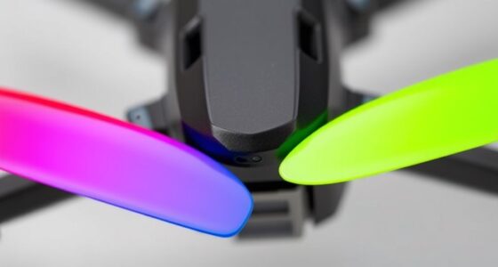 propeller colors indicate orientation