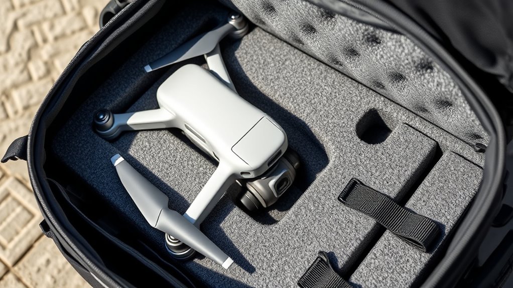 protect drone gimbal during travel