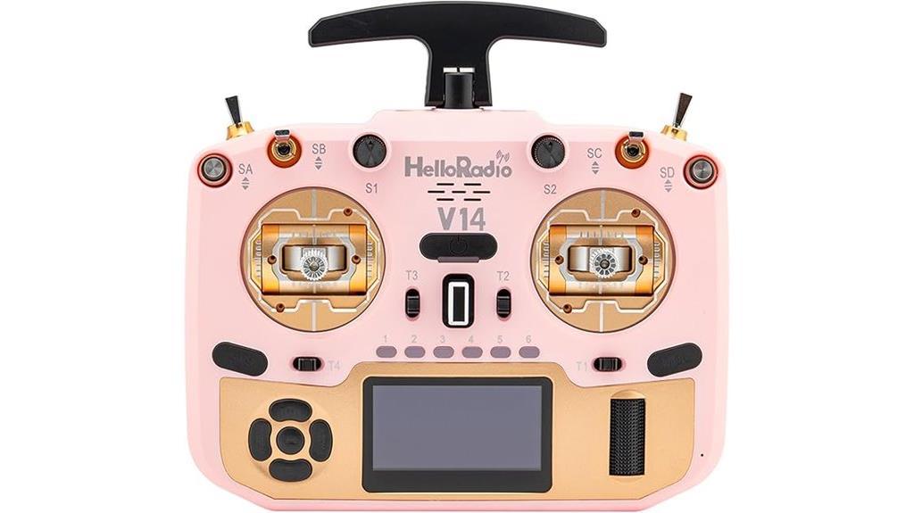 radio transmitter with cnc gimbals