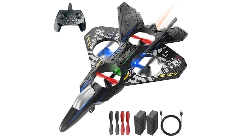 rc plane with helicopter