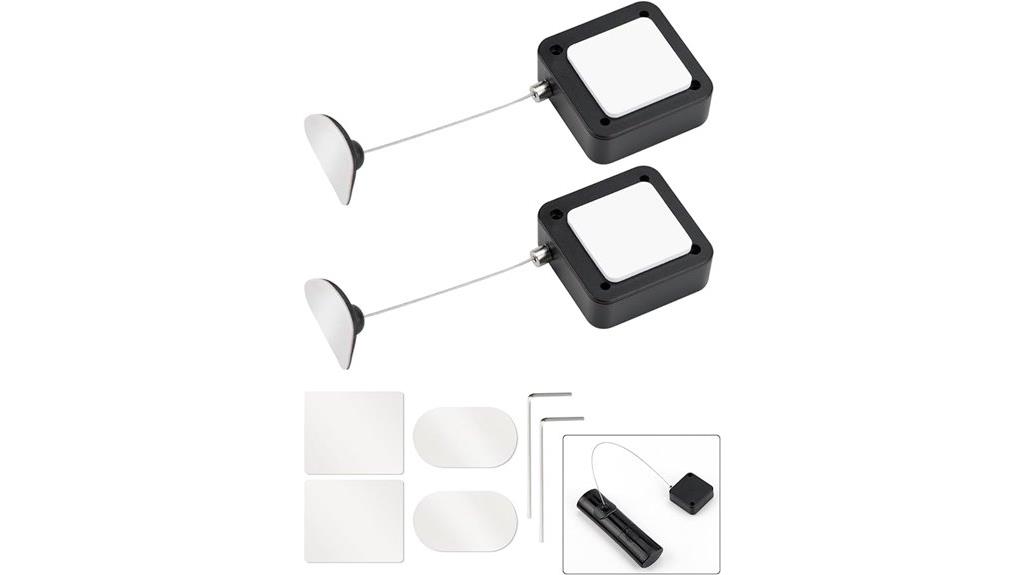 retractable cable tether locks