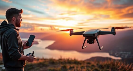 safe drone self filming techniques