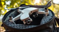secure drone gimbal during travel