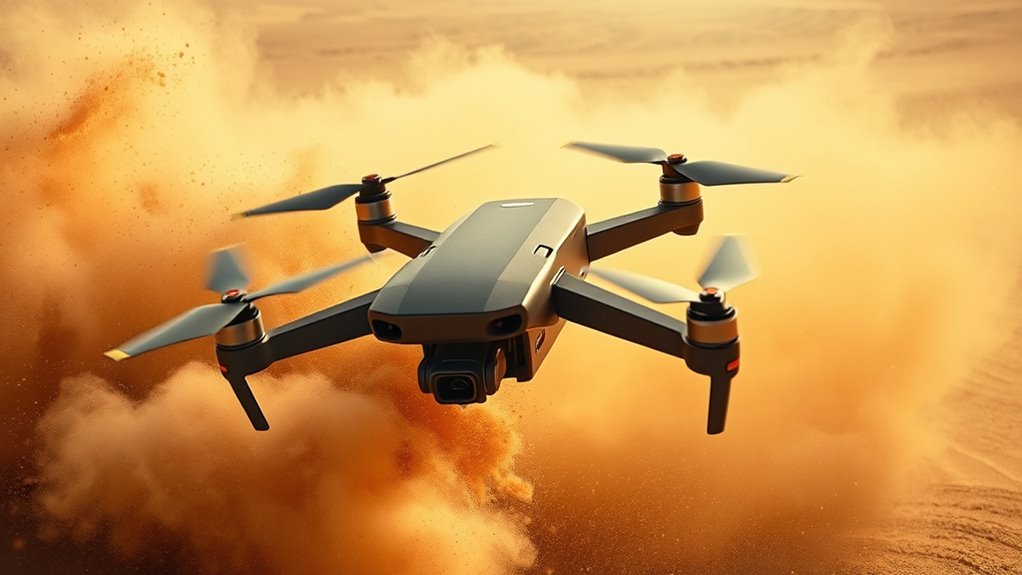 shielding drone from debris