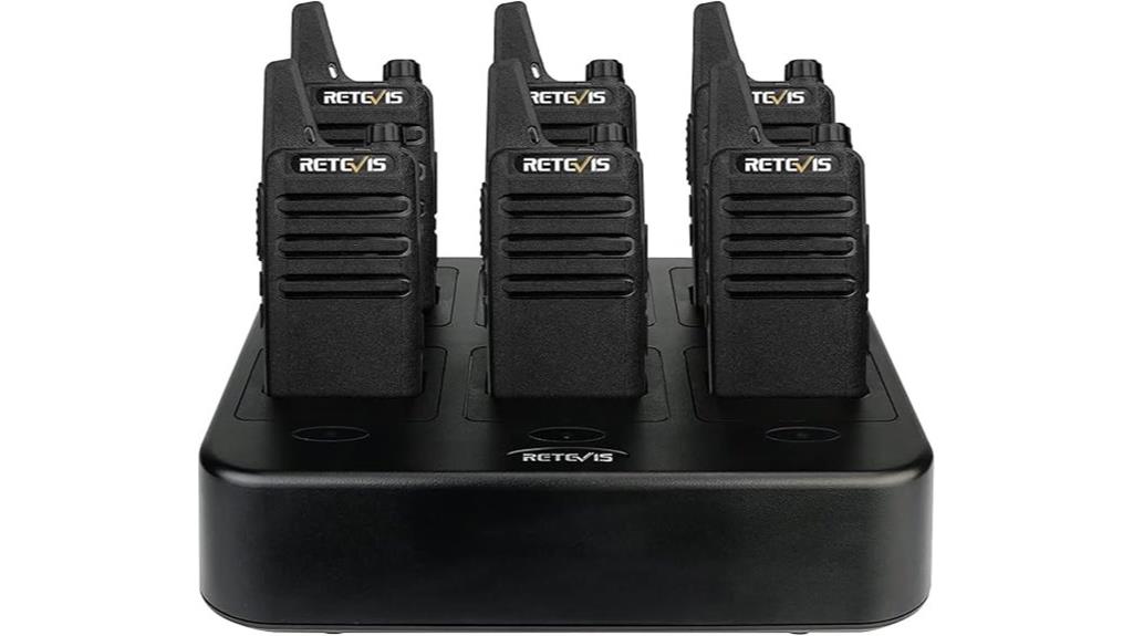 six pack walkie talkie set
