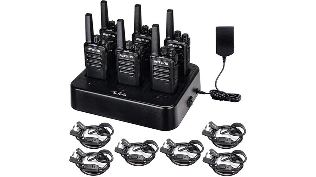 six pack walkie talkies