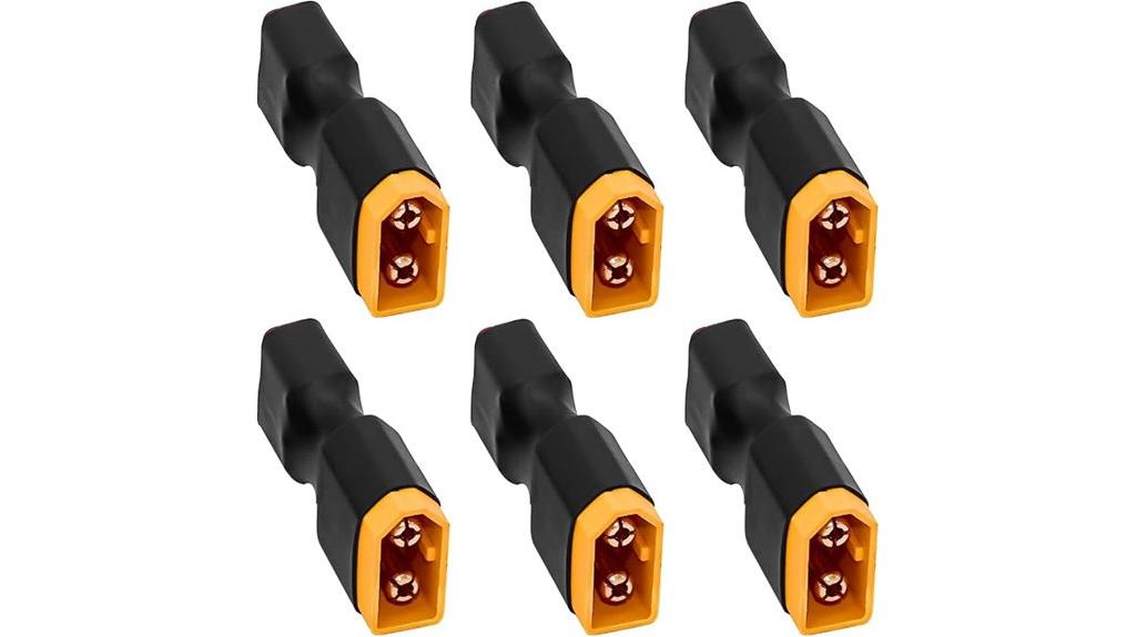 six xt60 adapter plugs