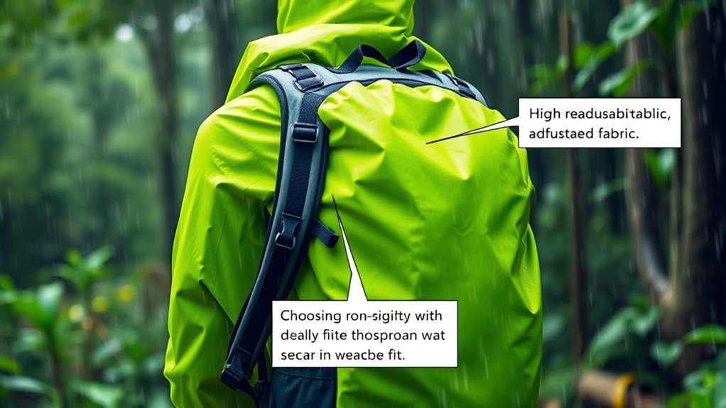 size durability waterproofing fit