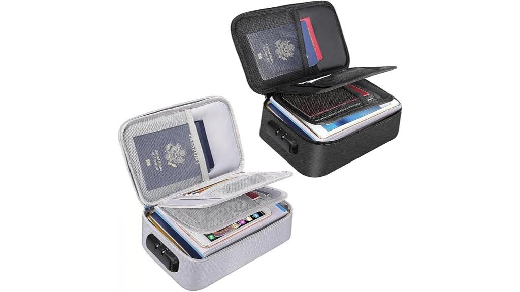 small fireproof lock bags