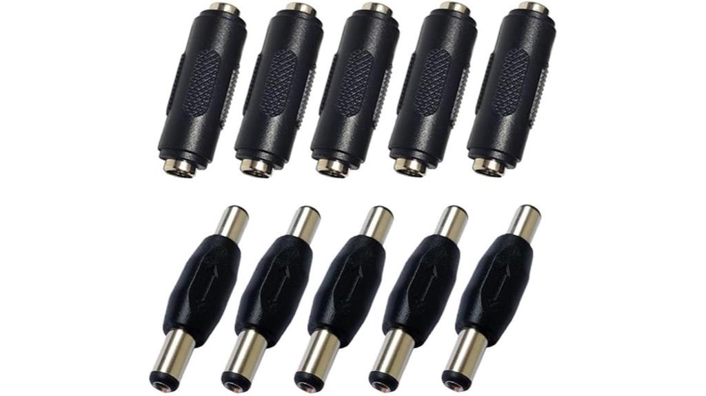 ten dc power adapters