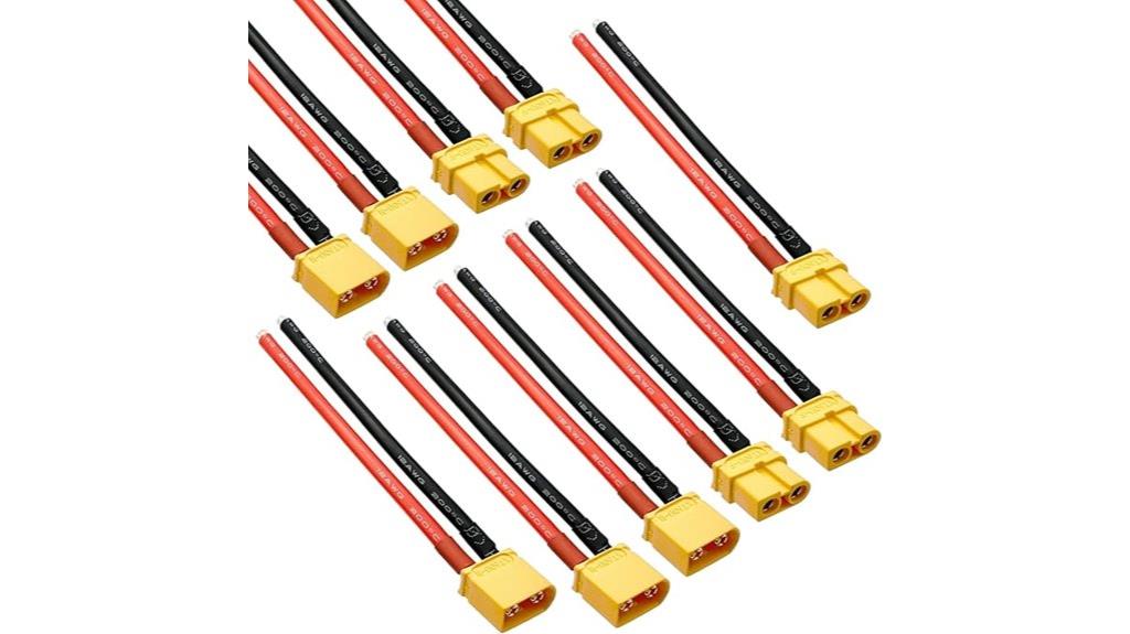 ten piece xt60 connector set