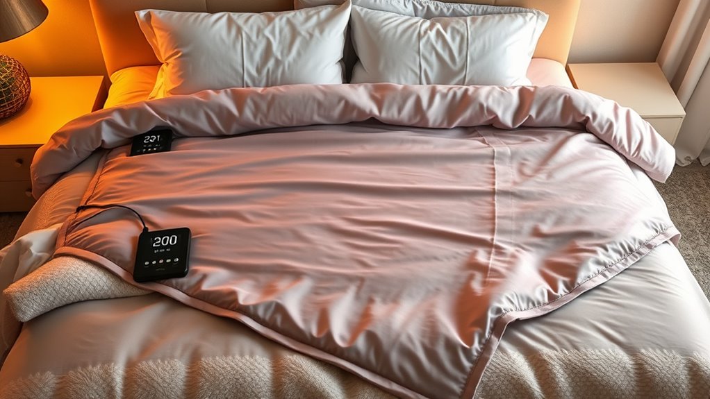 top king size dual control blankets
