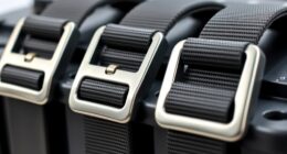top metal buckle battery straps