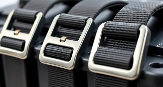 top metal buckle battery straps