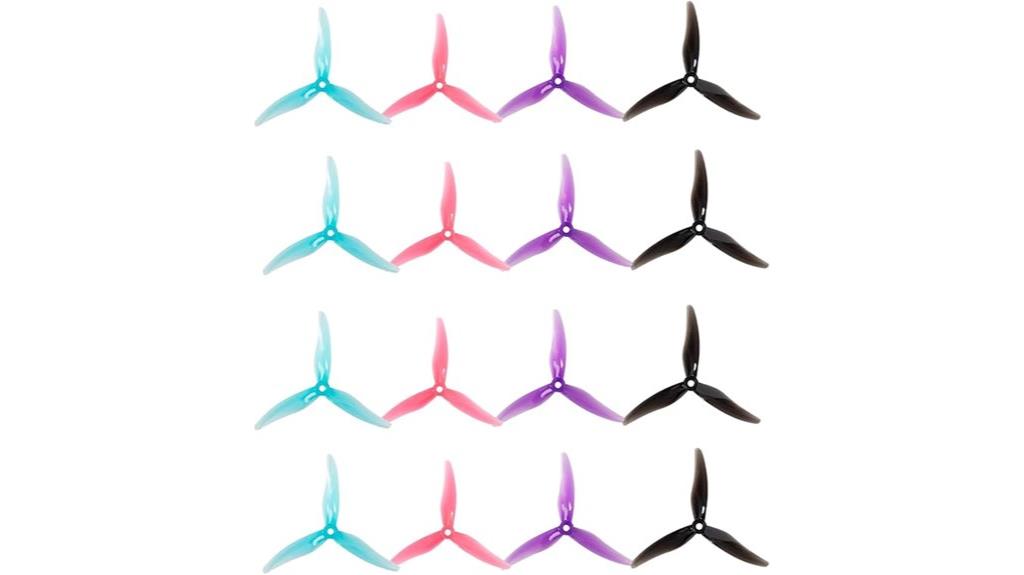 tri blade drone propellers set
