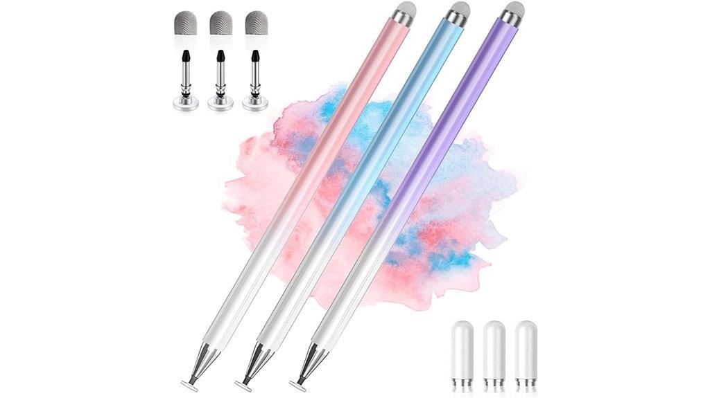 triple pack touch screen styluses