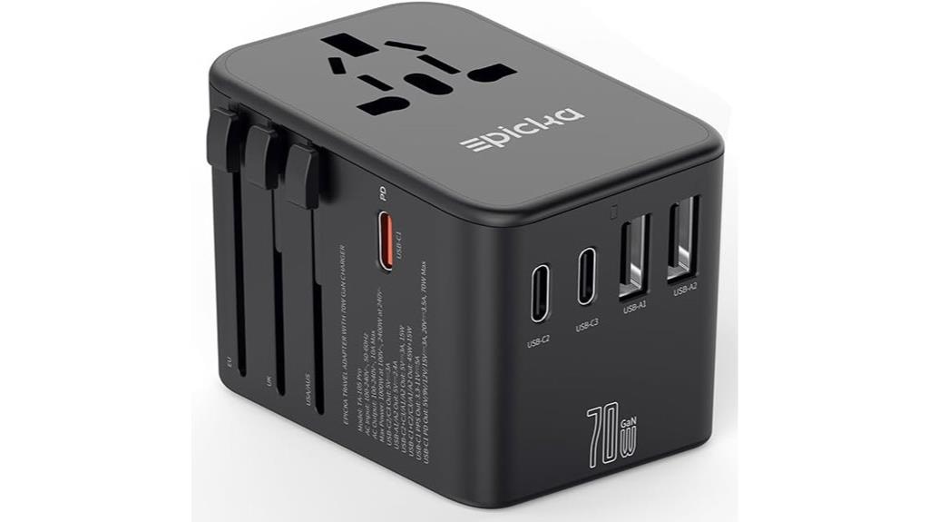 universal travel adapter with usb