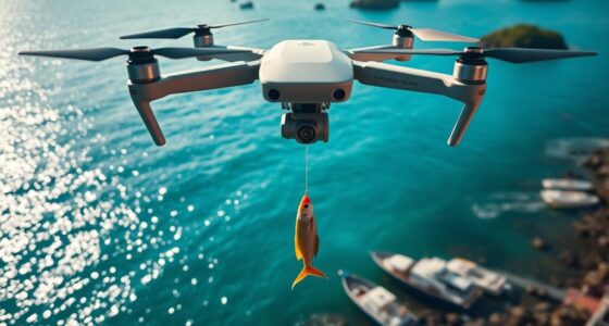 using drones for bait dropping