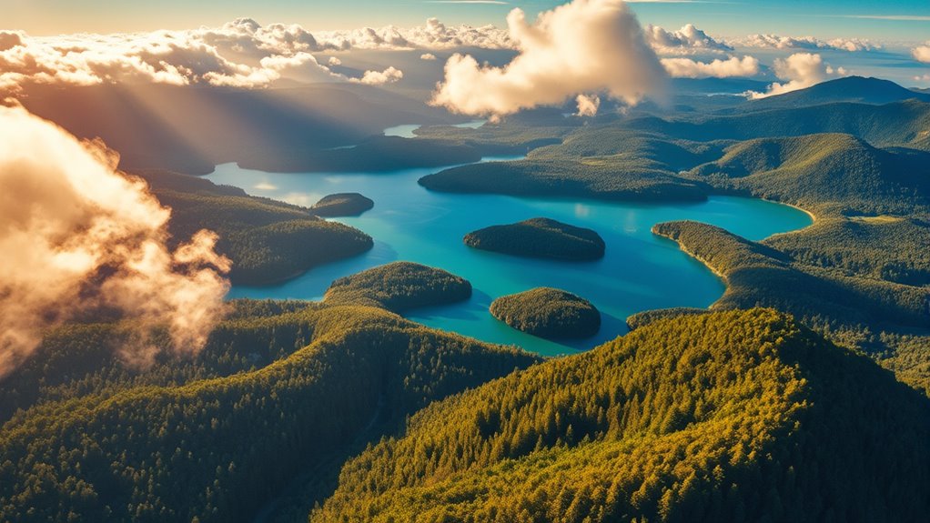 vibrant aerial drone editing