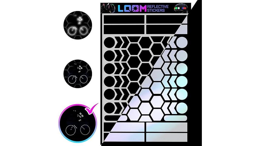 waterproof reflective helmet stickers