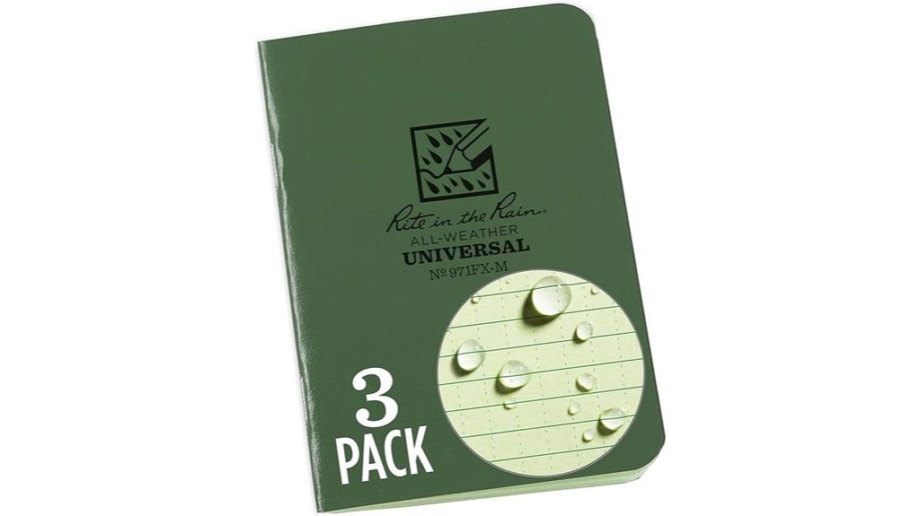 weatherproof mini stapled notebooks