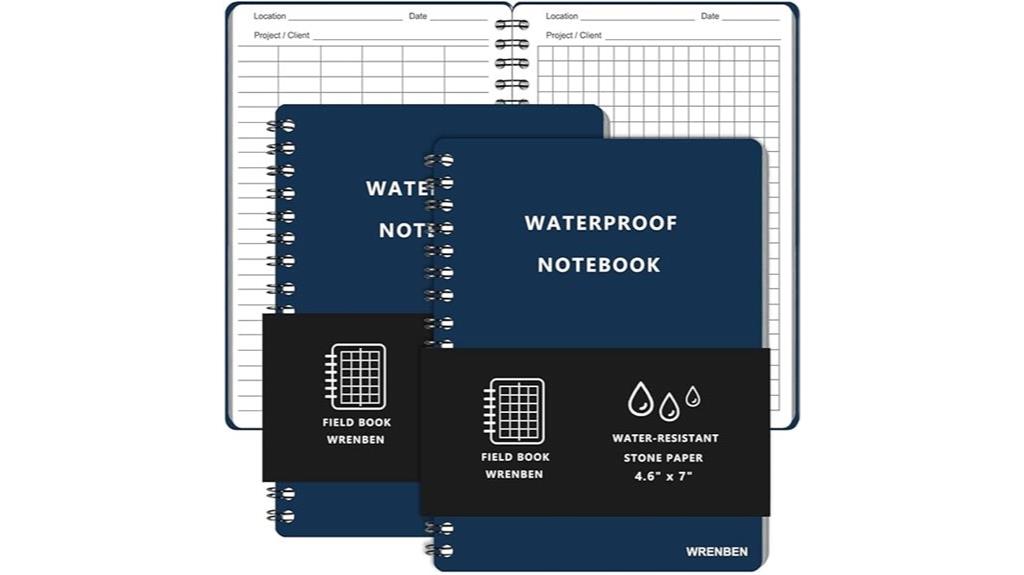 weatherproof spiral notebook set