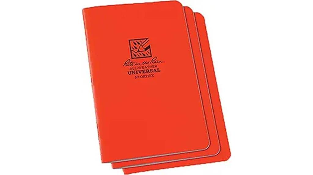 weatherproof stapled notebook pack