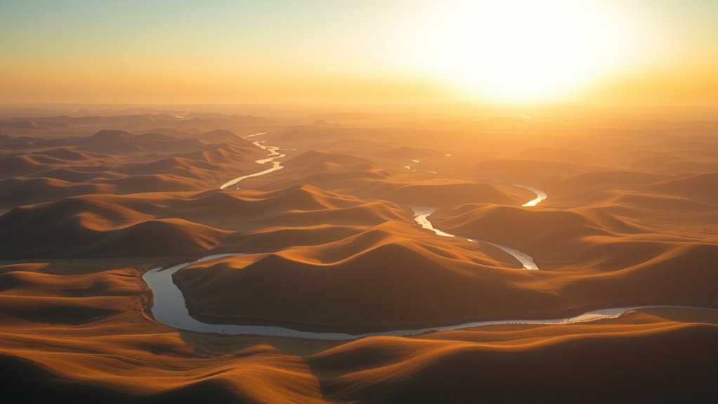 wide immersive landscape shot