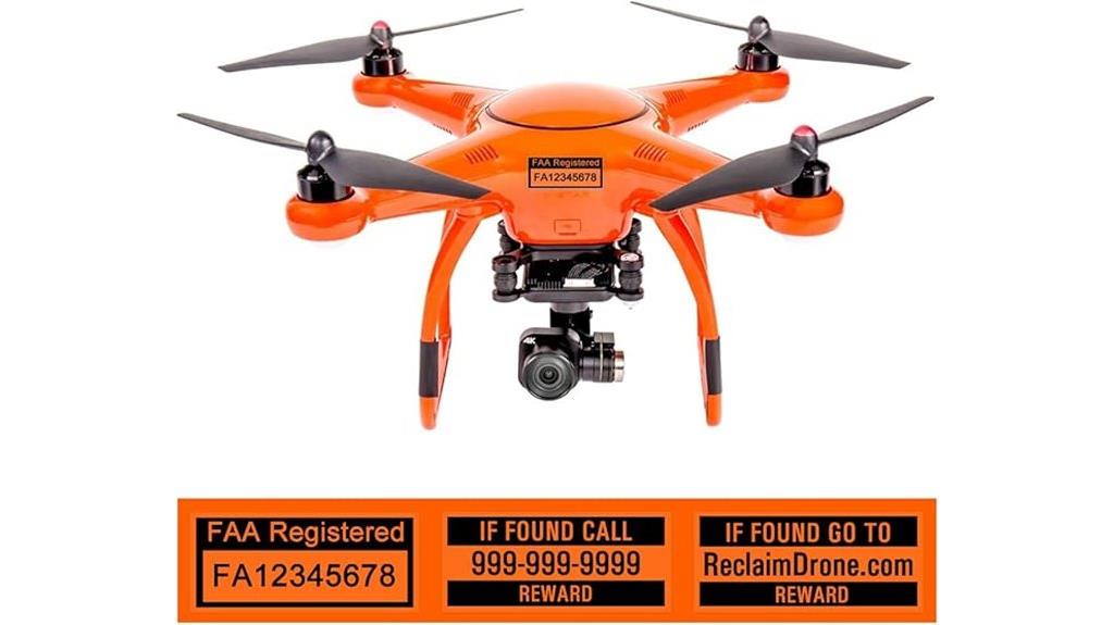 x star drone label details