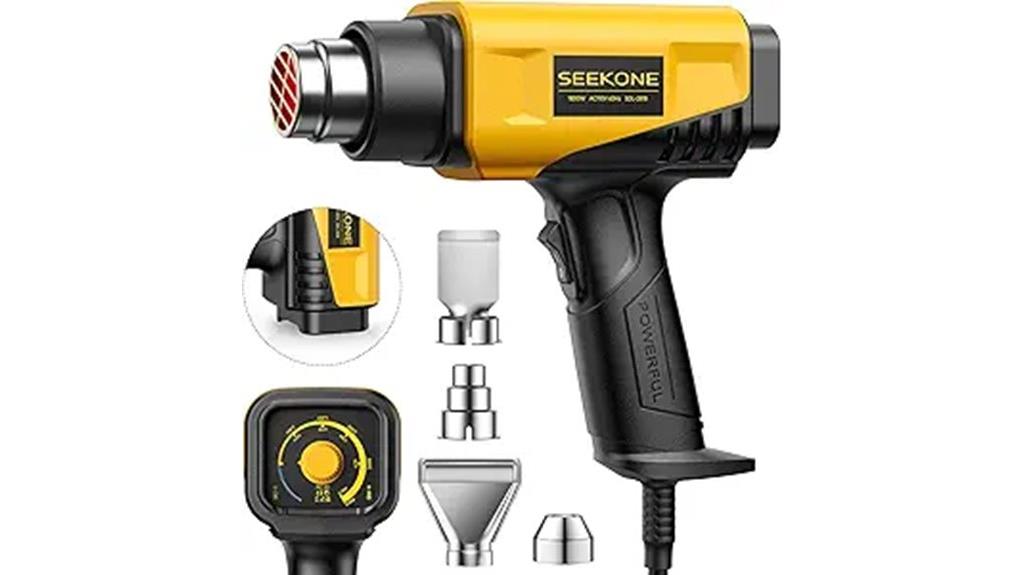 1800w heat gun with nozzles