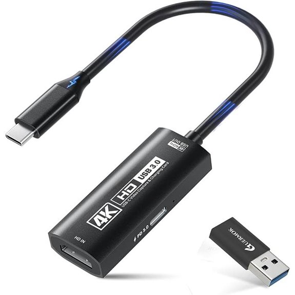 Guermok 4K USB3.0 Video Capture Card with PD