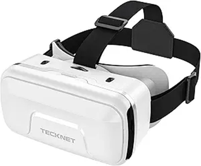 TECKNET VR Headset for Phone with Adjustable Gears
