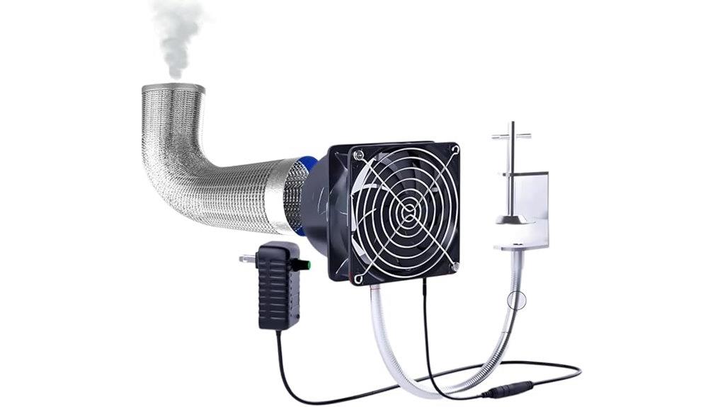 adjustable suction smoke exhaust