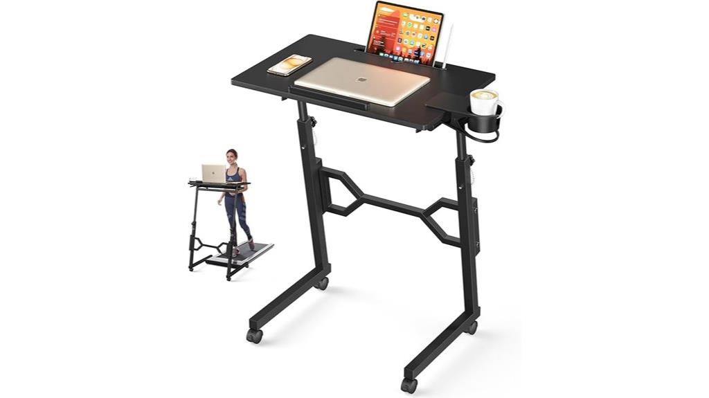 adjustable treadmill laptop desk