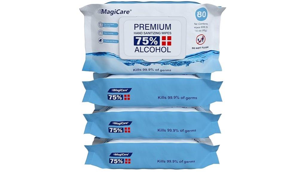 alcohol wipes 4 packs