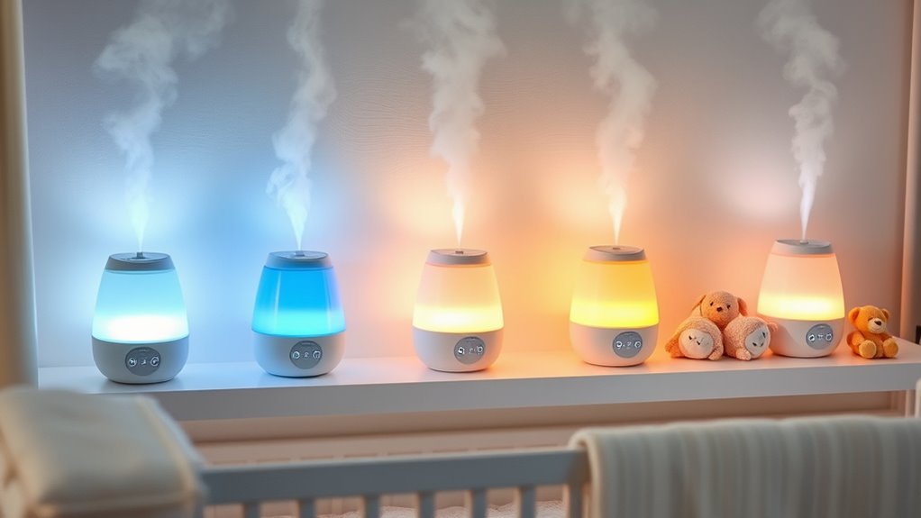 baby room humidifiers with night lights