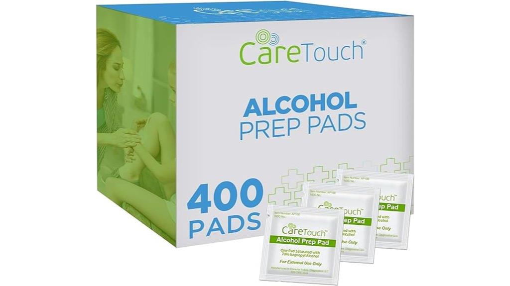 bulk pack of alcohol wipes