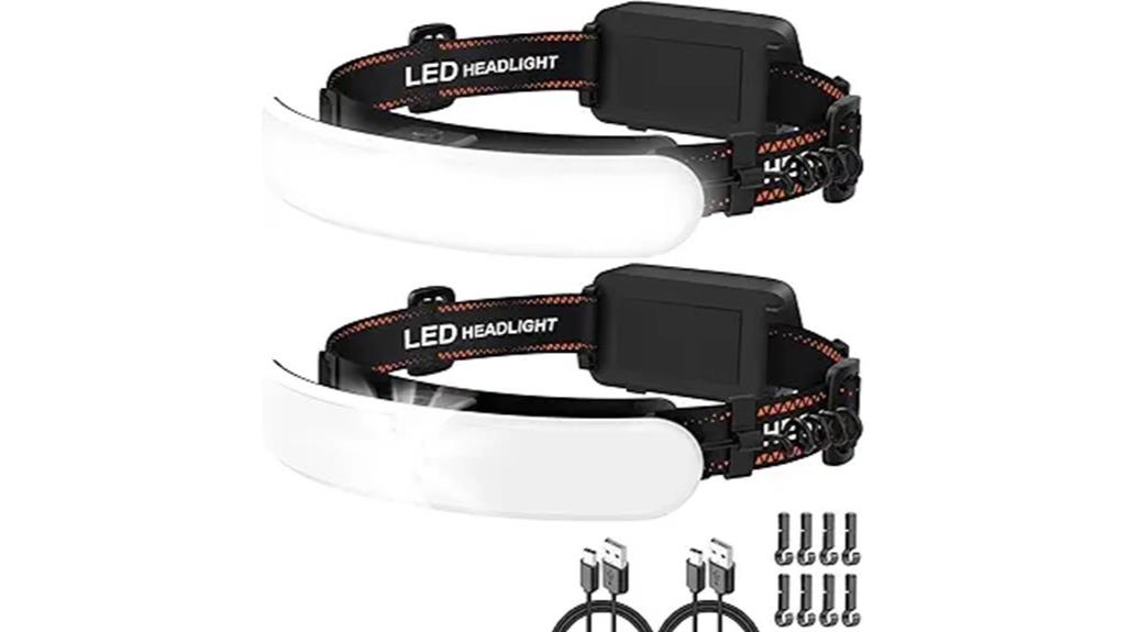 dual rechargeable headlamps bright
