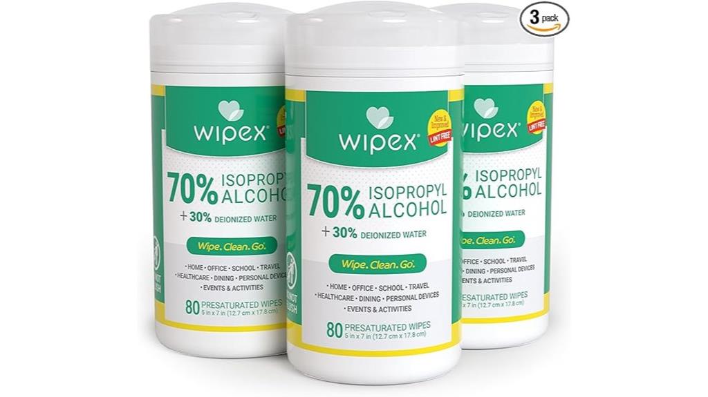 electronics disinfectant wipe pack