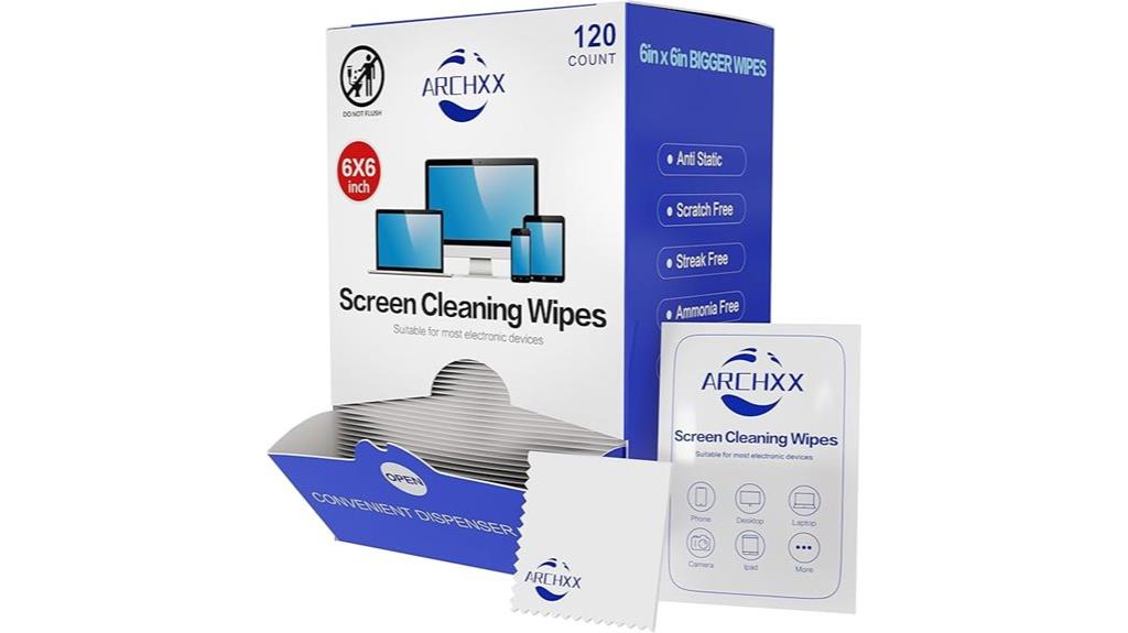 electronics screen cleaning wipes