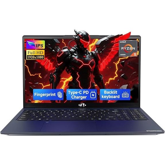 NIMO 15.6 Gaming Laptop with Ryzen 5 16GB RAM