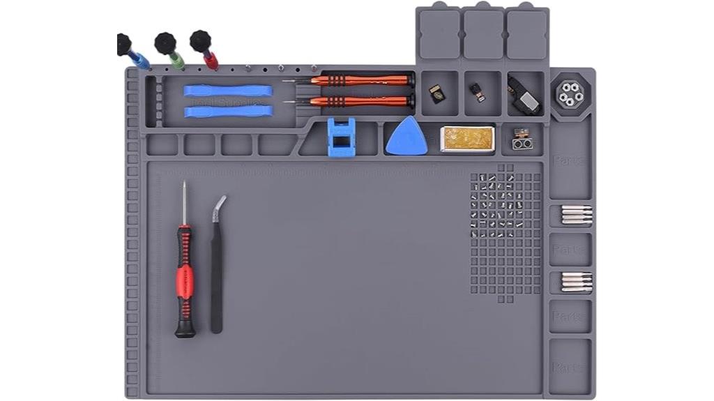 heat resistant electronics soldering mat