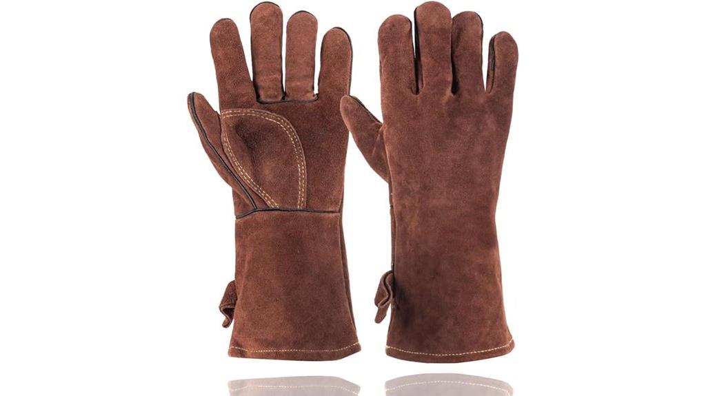 heat resistant fireplace gloves
